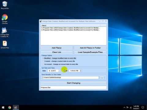 Change Date Created, Modified and Accessed For Multiple Files Software