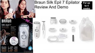 Braun Silk Epil 7 Epilator Review and demo|Easy Hair Removal at Home Hands, Legs, Body & Face
