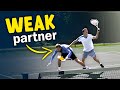 Weak Doubles Partner SOLUTION! (tennis strategy lesson)