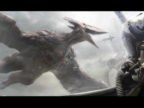 Godzilla King of Monsters: Rodan Vs. Fighter Jets Scene (Remastered)