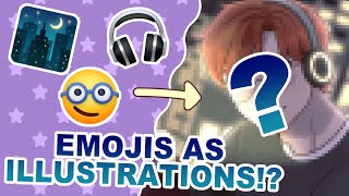 Emojis as illustrations! 😀😉😋 #2