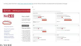 Rutgers NetID Activation
