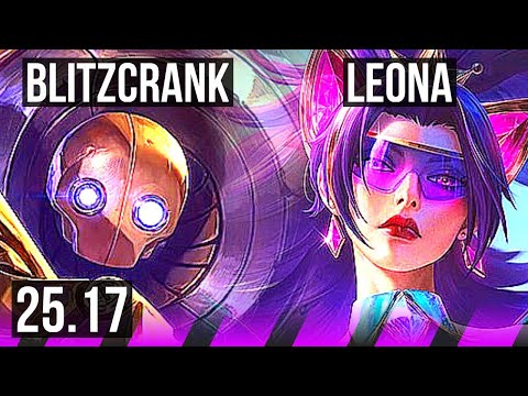 BLITZCRANK & Kai'Sa vs LEONA & Yunara (SUP) | KR Master | 25.17
