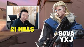 yxJ's Sova Masterclass: Radiant Tactics & Game-Changing Shock Darts (Engsub)