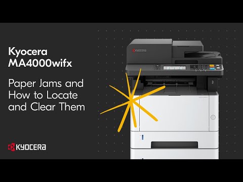 Kyocera MA4000x — устранение замятий бумаги