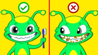 Brush your TEETH Song! | Kids Songs | Groovy the Martian