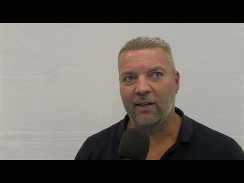 Coach Sander van Dijk (Hovocubo) na winst 2e halve finale Play-Offs tegen OS Lusitanos