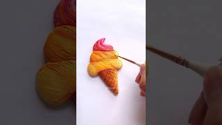 Ice Cream Fridge Magnet Using Clay 😱 🍦 #shorts