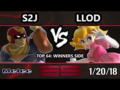 GENESIS 5 SSBM - Tempo | S2J (Captain Falcon) VS lloD (Peach) - Smash Melee Top 64 Singles