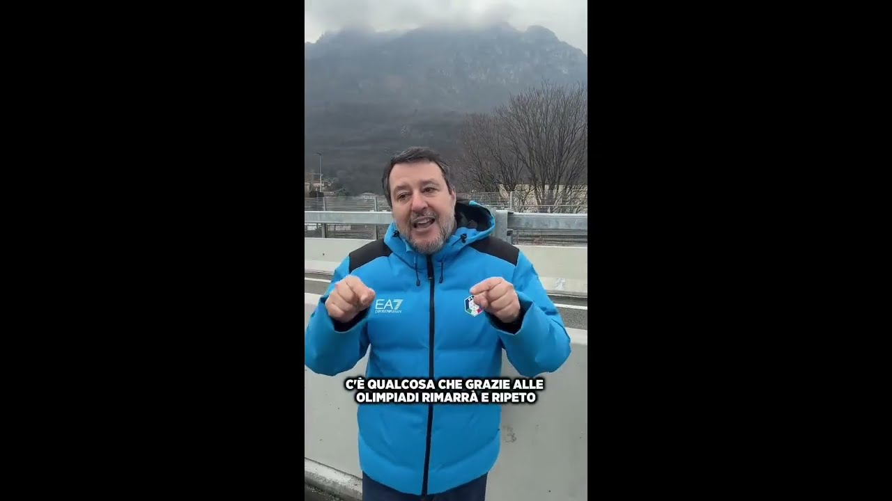 SALVINI: “LE OLIMPIADI LASCIANO OPERE REALI, PONTE DI LECCO APERTO IN ANTICIPO”