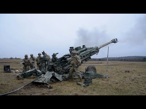 Soldiers Fire M777 Howitzers At GTA