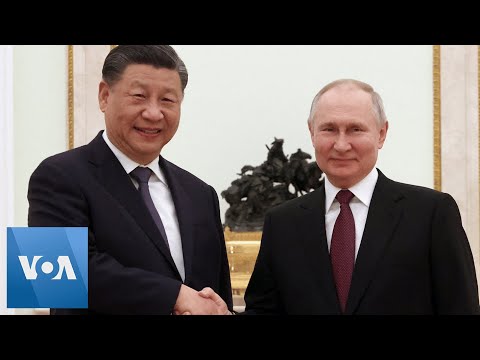 Putin Welcomes Xi to the Kremlin in Moscow | VOA News