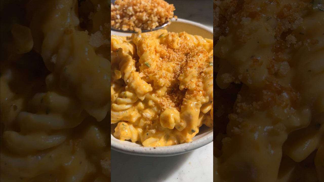 Our Creamy Pumpkin Mac and Cheese is silky smooth, earthy, buttery goodness. 🎃