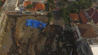 Video dan Foto-foto dari Udara Jalan Gubeng Ambles, Lokasi Steril dari Aktivitas Warga