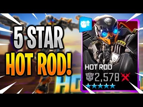 5 STAR HOT ROD RANK UP & GAMEPLAY! - Transformers: Forged To Fight