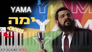YAMA by Benny Friedman | בני פרידמן - ימה פלייבק | Easy piano tutorial with chords