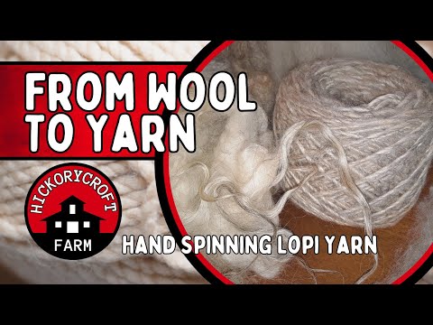 Hand Spinning LOPI YARN: From Wool To Yarn (Icelandic Sheep)