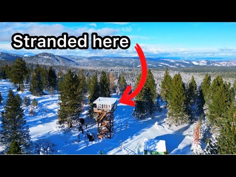 Bloccati in una torre di avvistamento da una tempesta di neve improvvisa. Salvataggio in cima all...