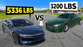 1234hp Lucid Air Sapphire vs 1000hp Audi TT RS // THIS vs THAT
