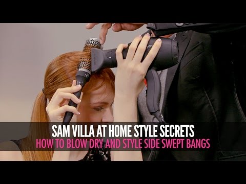How To Style Side Swept Bangs | Side Sweeping Fringe...