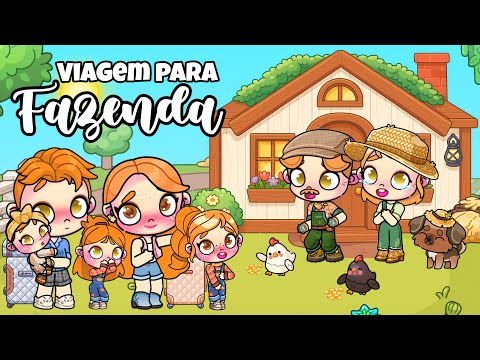 ROTINA DE VIAGEM PARA FAZENDA AESTHETIC 🌾✨ - AVATAR WORLD ROTINAS E HISTÓRIAS