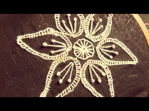 New Hand Embroidery Flower Design Amazing Flower Design Idea With Easy Flower Embroidery Tutorial