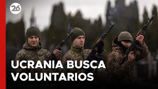Ucrania busca voluntarios extranjeros para unirse a su ejército