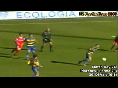 Serie A 2001-2002, day 24 Piacenza - Parma 2-3 (Di Vaio goal)