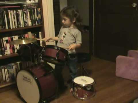 Gwen on Drums - Take 1