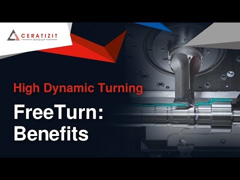 Turning Steel with High Dynamic Turning (HDT) using FreeTurn tools from CERATIZIT