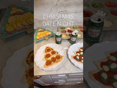 Cute Christmas Date Night At Home 🍕#christmas #datenight #momlife #organizedhome #fyp #viralvideo