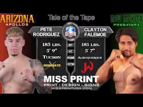 AZ vs NM Fight 3: Pete Rodriguez vs. Clayton Falemoe