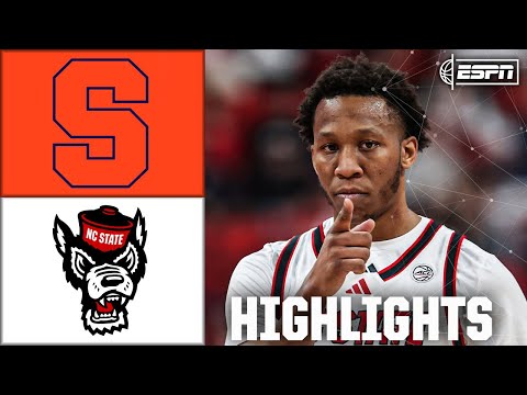 Syracuse Orange vs. NC State Wolfpack | Full Game Highlights | ESPN College Basketball