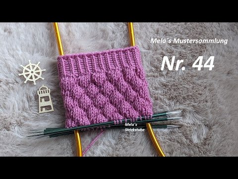 Sock pattern no. 44 - Bubble pattern knitted in rounds / knitting sock pattern