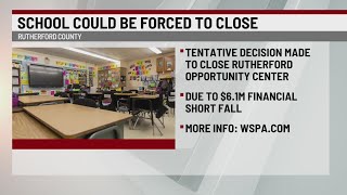 Rutherford County may close school over financial troubles