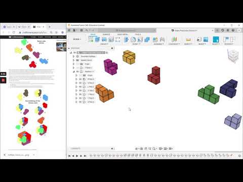 Soma Cube Simple Assembly with Joints
