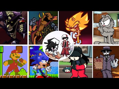 FNF - Frostbite but Every Turn a Different Cover Is Used 🎶(FNF Everyone Sings Frostbite)
