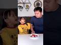 Dad pranks kid eats all strawberries 🍓🍓🤣🙆✅🌈#shorts