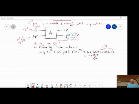 Intro to Quantum Computation: Lecture 7: The Deutsch-Josza and Bernstein-Vazirani algorithms