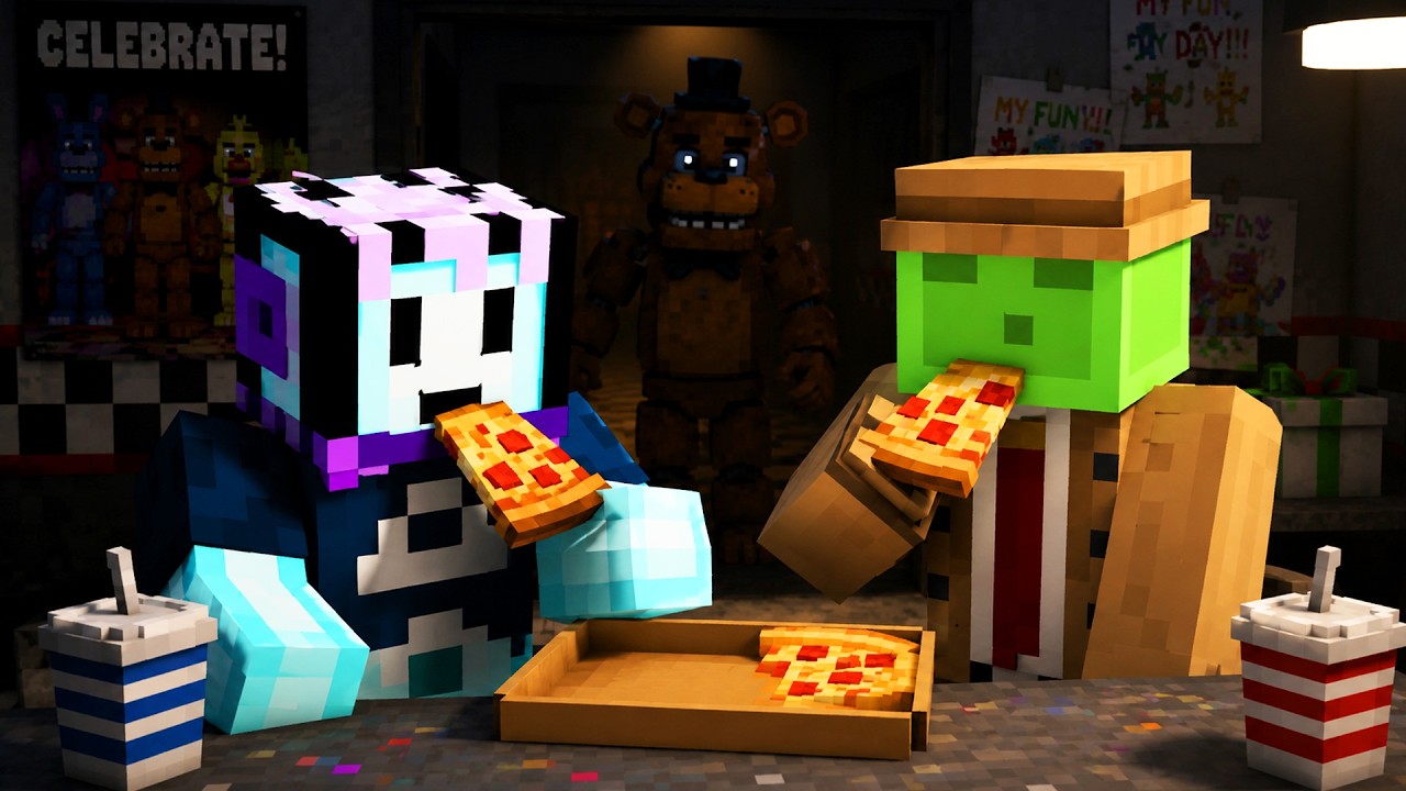 RESTORAN PIZZA ANGKER - Minecraft Dunia BeaconCream Eps 3