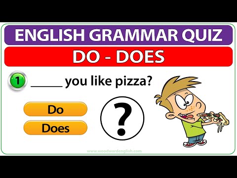 DO DOES English Quiz | Questions with DO and DOES | Learn English Grammar | Woodward English