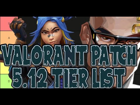 NEW PATCH 5.12 Agent Tier List!!! (Valorant New Update Tier List) #Valorant #Tierlist #Patch