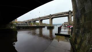 RELAXING AMBIENCE UNDER BRIDGE IN RAIN WITH WIND AND SOUND DRONE (SEAGULLS)!