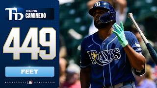 Junior Caminero sends one 449 FEET to extend the Rays lead ???? | MLB Highlights