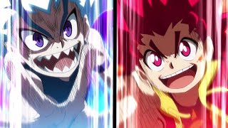 Lui VS Hyuga - Beyblade Burst Sparking Super King 