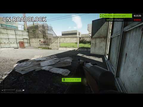 UN Roadblock Exit Location (Woods) With Map - Escape From Tarkov