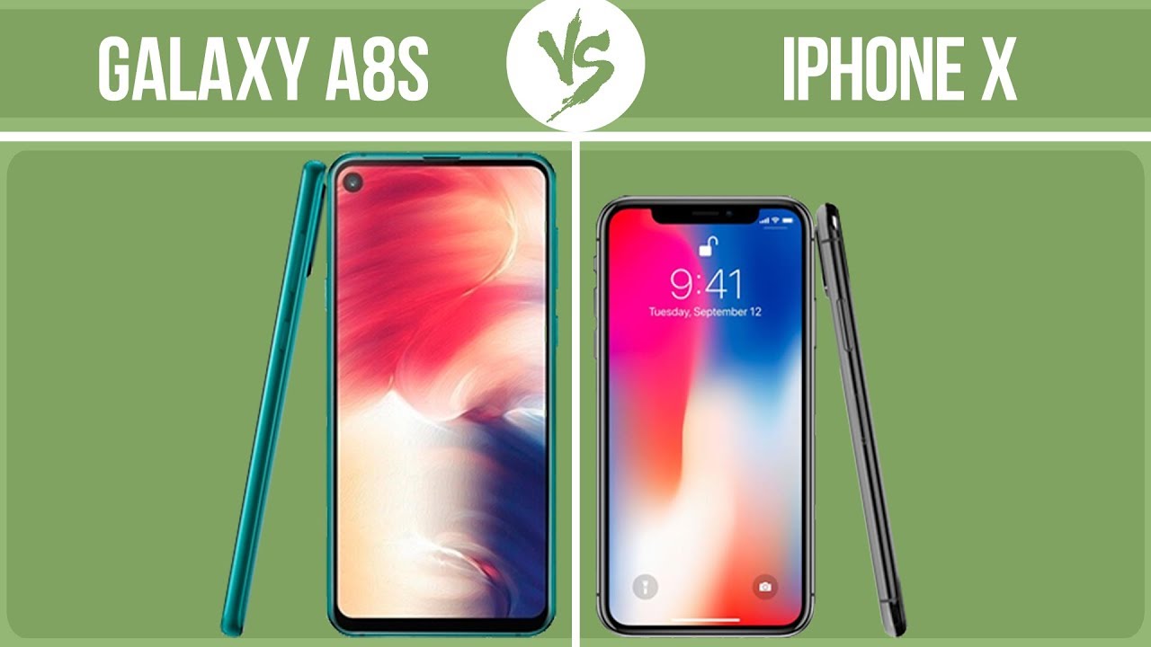 Samsung Galaxy A8s vs Apple iPhone X ✔️