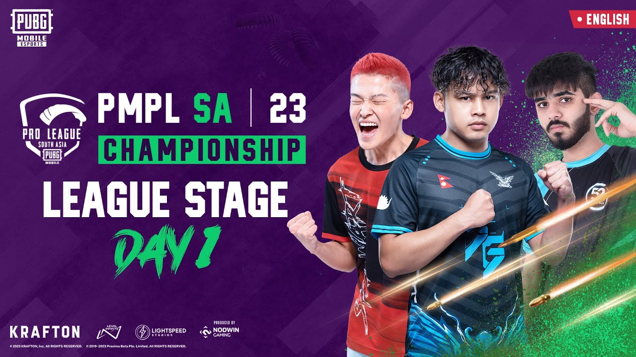 [EN] 2023 PMPL South Asia Championship - League Stage Day 1 | Spring | Hunt For Victory
