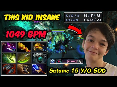 THIS IS HOW Satanic 15 Y/O Prodigy plays Terrorblade 1000 GPM INSANE FARM FULL SLOT BUILD