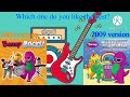 Barney Rock And Roll Star Part 2 2000 Vs 2009